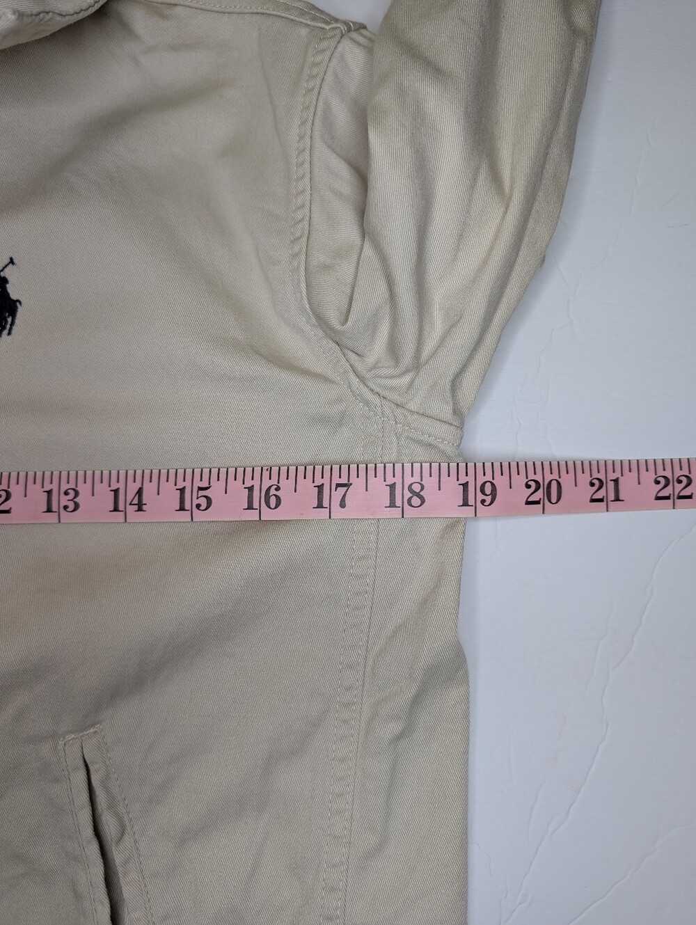 Polo Ralph Lauren Boys Harrington Lightweight Cotton Khaki Jacket 10-12 - Picture 10 of 12